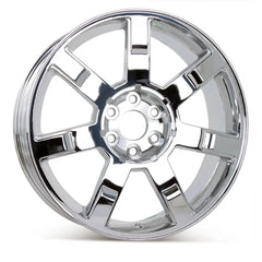 Angle view of the 22x9" Cadillac Escalade wheel replacement 2007-2014 replica rim ALY05309U85N, 9595854