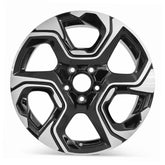 Front view of the 18x7.5" Honda CRV wheel replacement 2017-2019 replica rim ALY64111U45N, 42700TLAA88, 42700TLAAA1