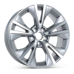 Angle view of the 18x7.5" Toyota Highlander wheel replacement 2014-2019 replica rim ALY75162U10N, 426110E260