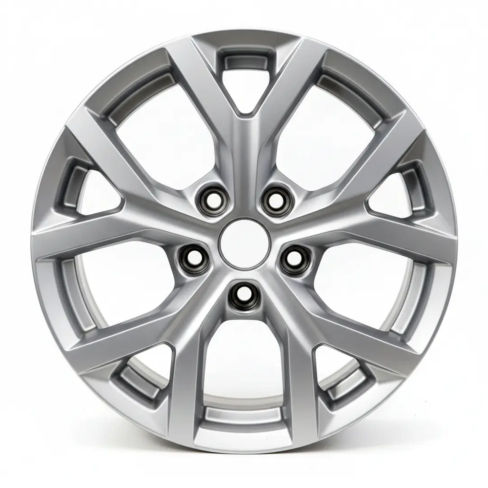 18-inch Jeep Grand Cherokee OEM wheel ALY09285U20. Silver rim front view.