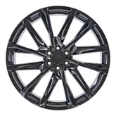 Front view of a 26x10 Black wheel replacement for Cadillac Escalade replica rim 9511091