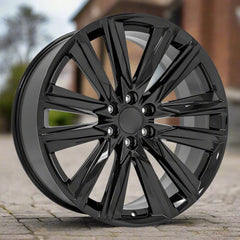 24-inch Black replacement wheel for GMC Trucks CA91 replica rim 24x10