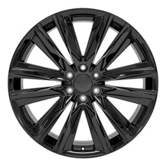 24-inch Black replacement wheel for GMC Trucks CA91 replica rim 24x10