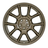 Front view of a 22x9.5 Bronze wheel replacement for Jeep Grand Cherokee replica rim 9511075