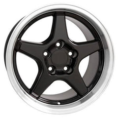 17" Black Machined wheel replacement for Pontiac Firebird 1993-2002. Replica Rim 5910192
