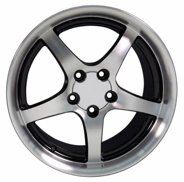 18" Black Machined wheel replacement for Pontiac Firebird 1993-2002. Replica Rim 5910560