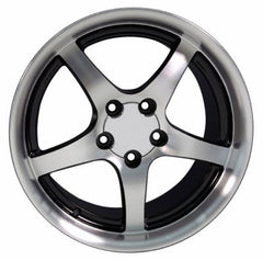 18" Black Machined wheel replacement for Pontiac Firebird 1993-2002. Replica Rim 5910560