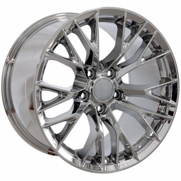 18" Chrome wheel replacement for Chevy Corvette 1988-2004. Replica Rim 9506441