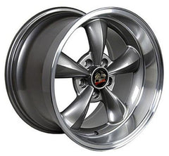 18" Gunmetal Machined Lip wheel replacement for Ford Mustang 1994-2004. Replica Rim 8181837