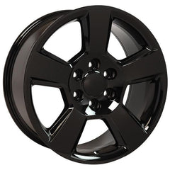 20" Black wheel replacement for Chevy Avalanche 2002-2013. Replica Rim 9507901