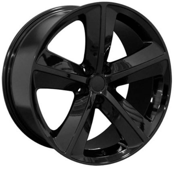 20" Black wheel replacement for Dodge Challenger 2009-2017. Replica Rim 6805541