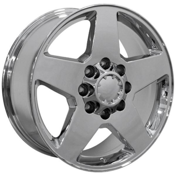20" Chrome wheel replacement for Chevy Silverado 2500 HD 2011-2014. Replica Rim 9451930