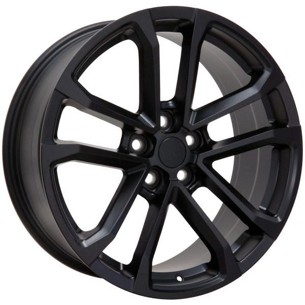 20" Matte Black wheel replacement for Chevy Camaro 2010-2017. Replica Rim 9491666