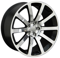 20" Polished wheel replacement for Dodge Challenger 2009-2017. Replica Rim 8700752