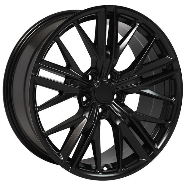 20" Satin Black wheel replacement for Chevy Camaro 2010-2017. Replica Rim 9506892