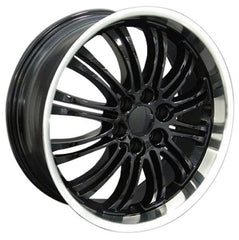 22" Black Machined wheel replacement for Chevy C2500 1988-2000. Replica Rim 8579269