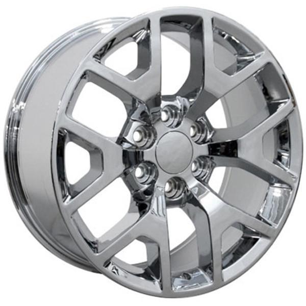 22" Chrome wheel replacement for Chevy C2500 1988-2000. Replica Rim 9482435