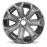 Front view of the 22x9" GM Trucks wheel replacement 2015-2020 replica rim ALY05660U78N, 19301190