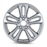 Front view of the 17x7" Honda Civic wheel replacement 2006-2008 replica rim ALY63901U20N, 42700SVBA01, 42700SVBA02, 42700SNXA91, 42700SNXA81
