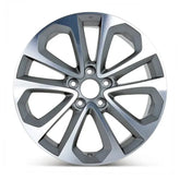 Front view of the 18x8" Honda Accord wheel replacement 2013-2015 replica rim ALY64048U35N, 42700T2AA83