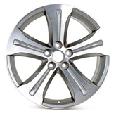 Front view of the 19x7.5" Toyota Highlander wheel replacement 2008-2013 replica rim ALY69536U10N, 426110E160, 4261148510, 4261148520, 4261148530, 4261148540