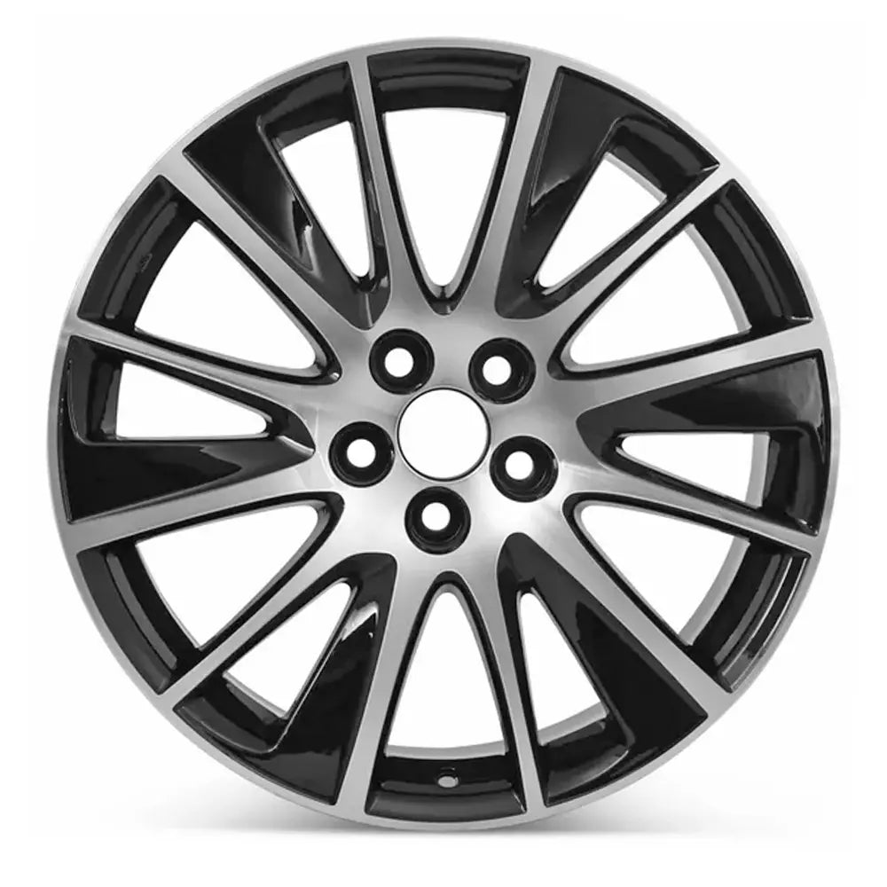 Front view of the 19x7.5" Toyota Highlander wheel replacement 2017-2019 replica rim ALY75215U45N, 426110E470
