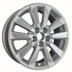 16x6.5 inch Toyota Corolla rim ALY069544. Silver OEMwheels.forsale 4261102A10, 4261112C00
