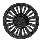 Front view of a 24x10 Black wheel replacement for Cadillac Escalade replica rim 9511003