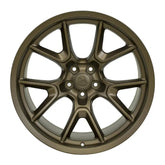 Front view of a 20x9 Bronze wheel replacement for Dodge Charger replica rim 9511066