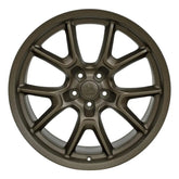 Front view of a 20x11 Bronze wheel replacement for Dodge Charger replica rim 9511072