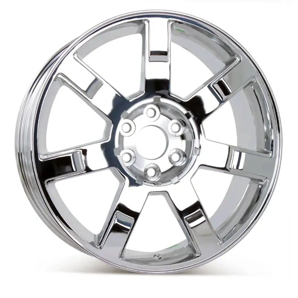Angle view of the 22x9" Cadillac Escalade wheel replacement 2007-2014 replica rim ALY05309U85N, 9595854