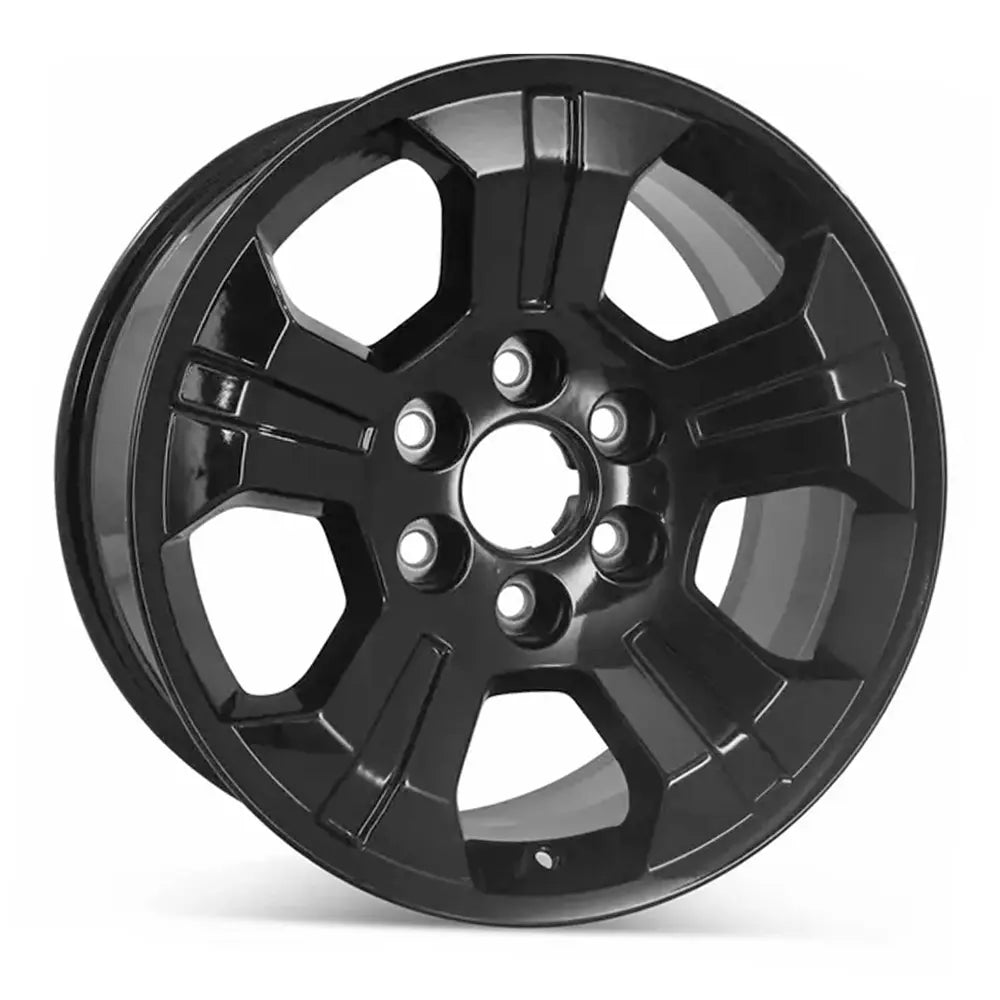 Angle view of the 18x8.5" Chevy Silverado wheel replacement 2014-2020 replica rim ALY05647U46N, 23480949, 84227872