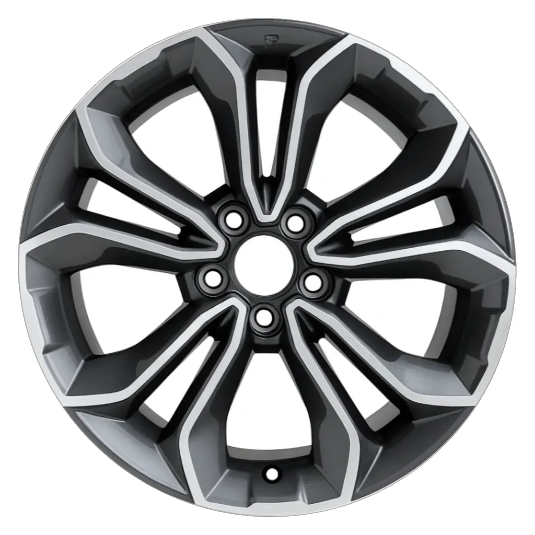 18-inch Honda CRV OEM wheel ALY63161U30. Charcoal rim front view.