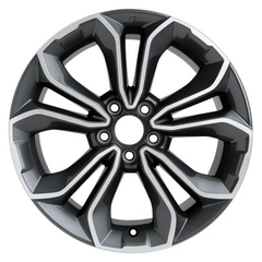 18-inch Honda CRV OEM wheel ALY63161U30. Charcoal rim front view.