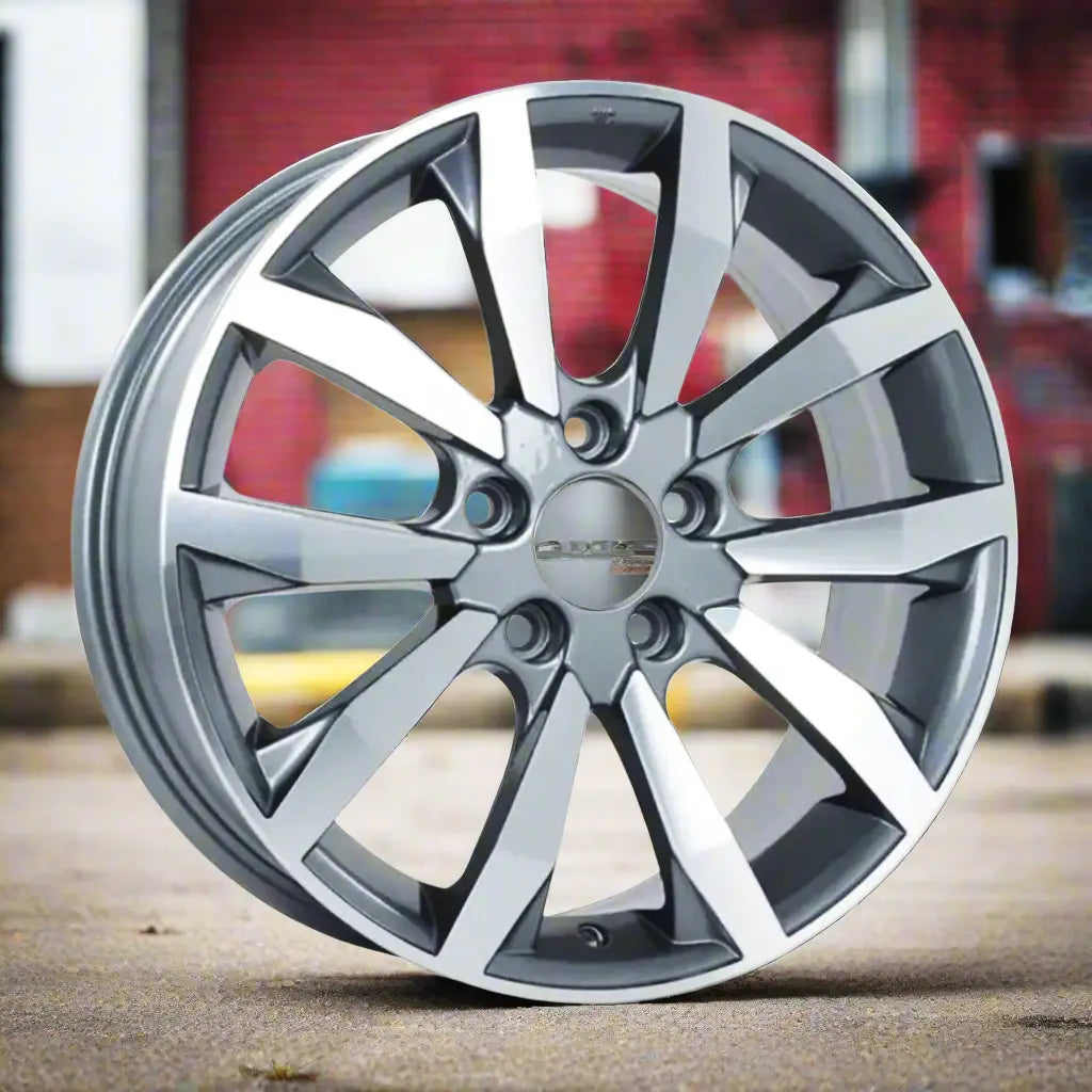 17-inch Honda Civic wheel replacement Machined Black replica rim 64063 63996 42700SNXA72