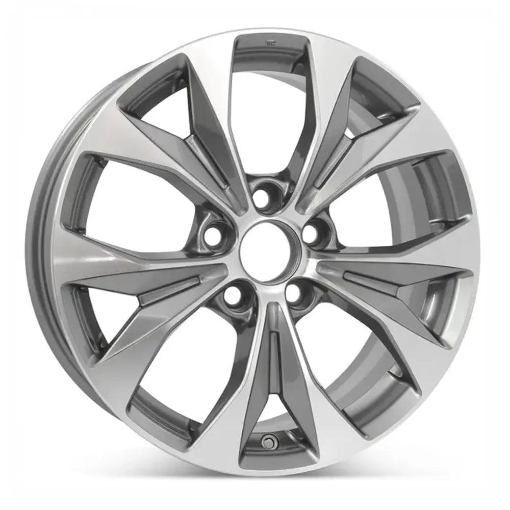Side view of the 17x7" Honda Civic wheel replacement 2012-2014 replica rim ALY64025U10N, 42700TR4A91