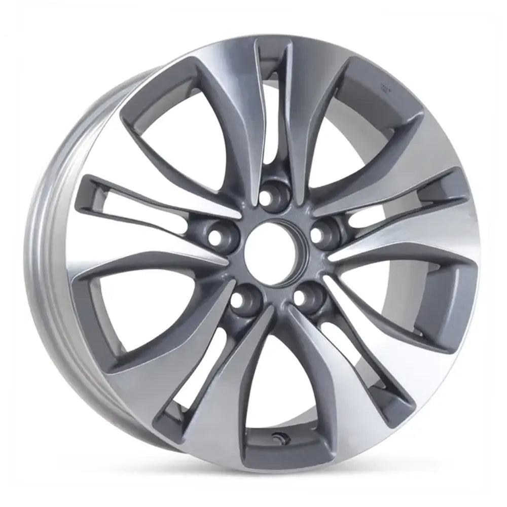 16-inch Honda Accord wheel replacement Machined Charcoal replica rim 64046 42700T2AA71