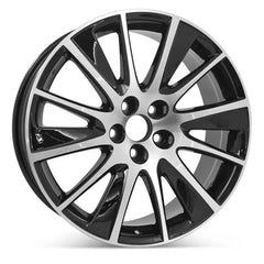 Angle view of the 19x7.5" Toyota Highlander wheel replacement 2017-2019 replica rim ALY75215U45N, 426110E470