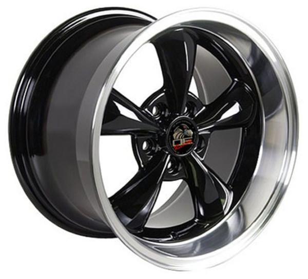 17" Black Machined wheel replacement for Ford Mustang   1994-2004. Replica Rim 8181831
