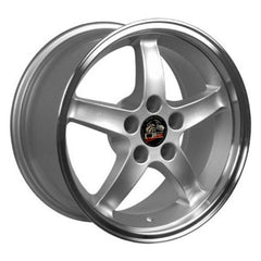 17" Silver Machined wheel replacement for Ford Mustang   1994-2004. Replica Rim 8181906