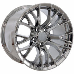 18" Chrome wheel replacement for Chevy Corvette  1988-2004. Replica Rim 9506441