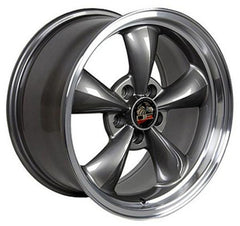 18" Gunmetal Machined Lip wheel replacement for Ford Mustang 1994-2004. Replica Rim 8181833