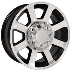 20" Black Machined wheel replacement for Ford F250 F350 2005-2017. Replica Rim 9489819