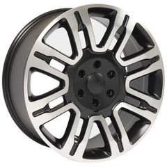 20" Black Machined wheel replacement for Lincoln Navigator 2003-2017. Replica Rim 9506269