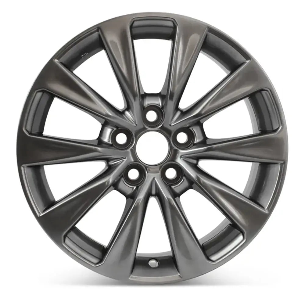 Front view of the 17x7" Toyota Camry wheel replacement 2015-2017 replica rim ALY75170U77N, 4261A06040, 4261A06050